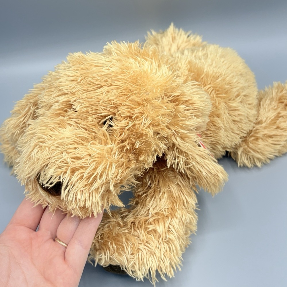 VTG TY Classic Calhoun‎ Dog Puppy Plush Shaggy 2003 Tan Brown No Soft Tag Toy